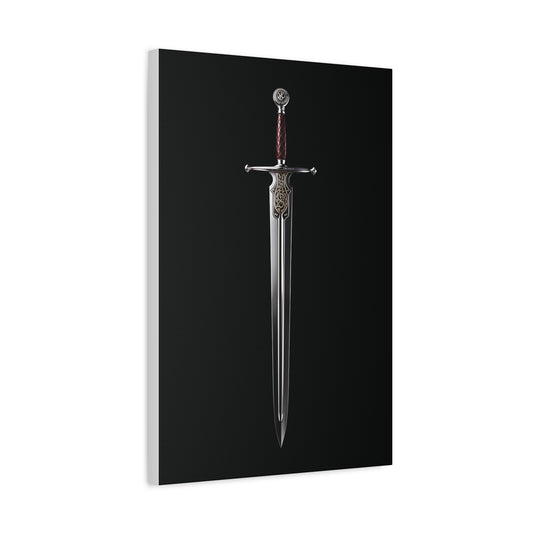 Medieval Sword Wall Art — Matte Stretched Canvas
