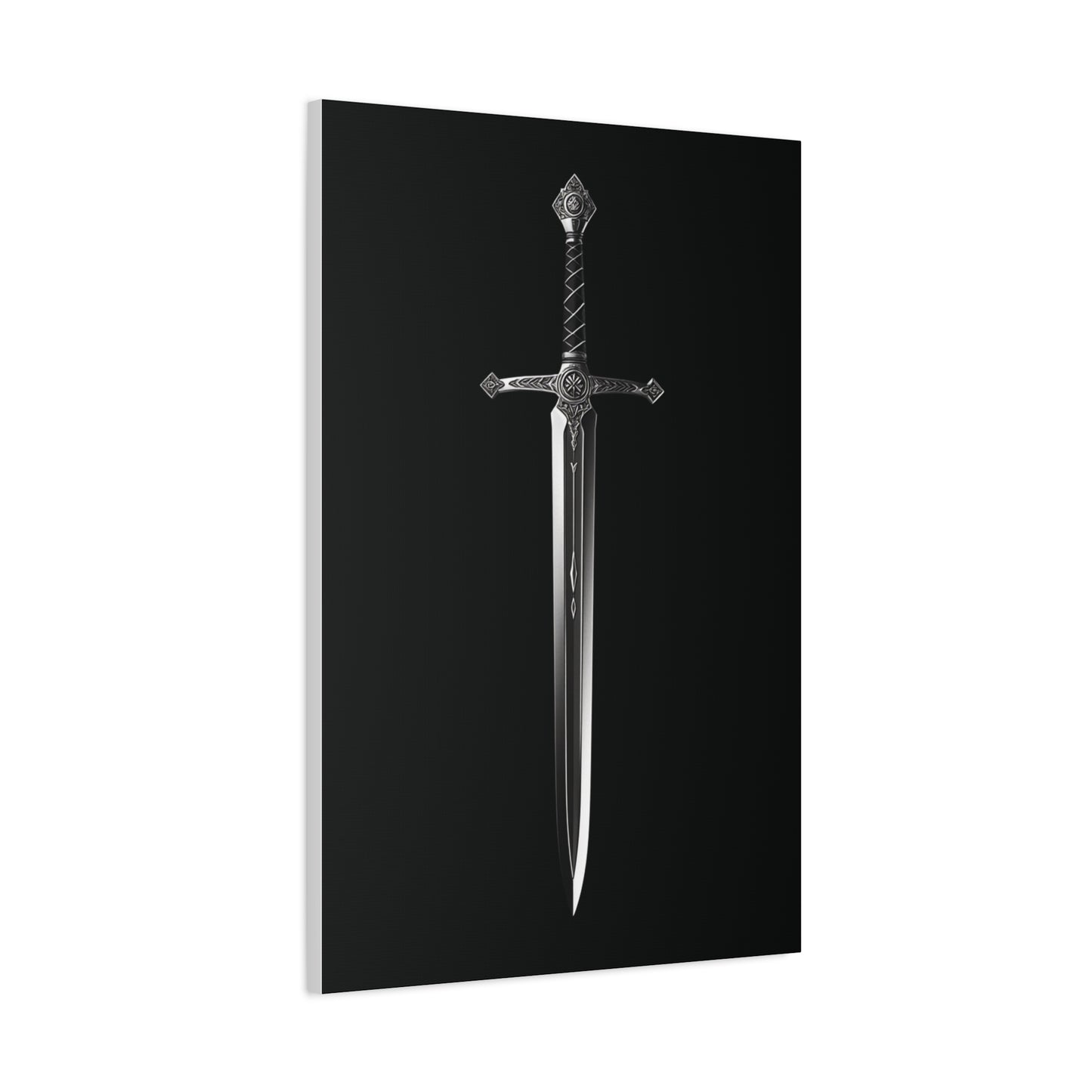 Medieval Dagger Canvas Print — Gothic Sword Wall Art, Matte Stretched 1.25"